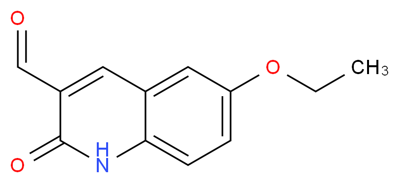 6-Ethoxy-2-oxo-1,2-dihydroquinoline-3-carbaldehyde_分子结构_CAS_433975-12-3)