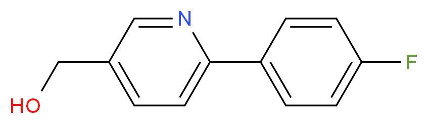 6-(4-FLUOROPHENYL)-3-(HYDROXYMETHYL)PYRIDINE_分子结构_CAS_135958-92-8)