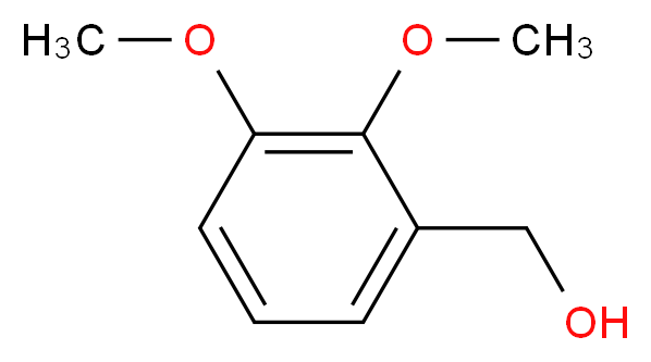 2,3-二甲氧基苯甲醇_分子结构_CAS_5653-67-8)