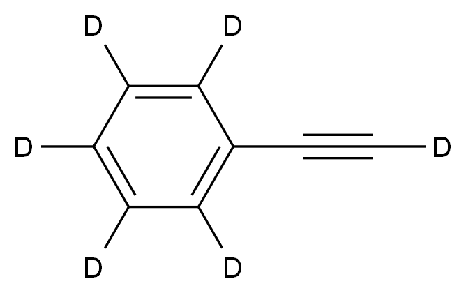 1-(<sup>2</sup>H)ethynyl(<sup>2</sup>H<sub>5</sub>)benzene_分子结构_CAS_25837-47-2