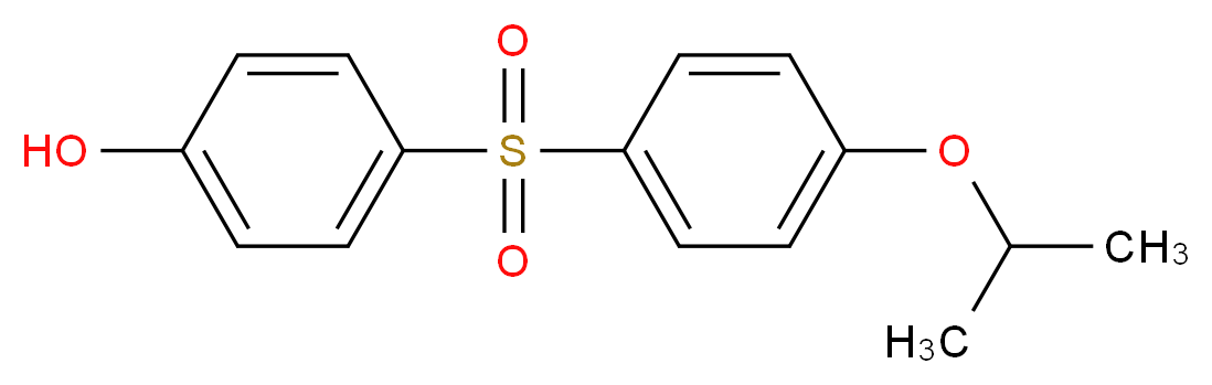 4-((4-Isopropoxyphenyl)sulfonyl)phenol_分子结构_CAS_95235-30-6)