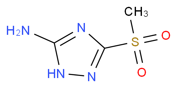 5-methanesulfonyl-4H-1,2,4-triazol-3-amine_分子结构_CAS_)