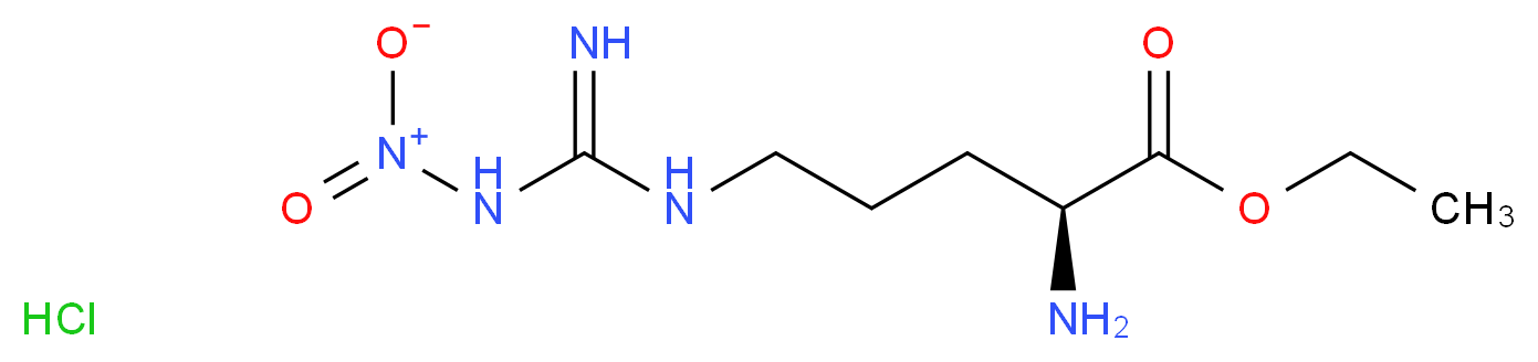 OMEGA-NITRO-L-ARGININE METHYL ESTER HCl_分子结构_CAS_)