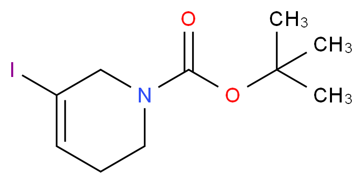 tert-butyl 5-iodo-1,2,3,6-tetrahydropyridine-1-carboxylate_分子结构_CAS_1060813-19-5