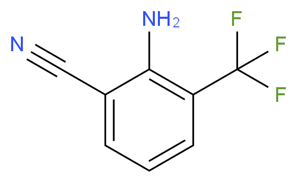 2-amino-3-(trifluoromethyl)benzonitrile_分子结构_CAS_58458-14-3
