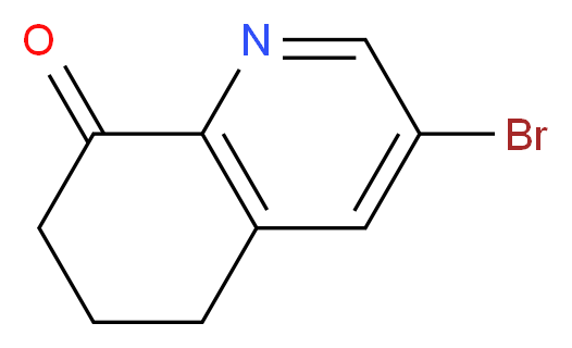 3-bromo-6,7-dihydroquinolin-8(5H)-one_分子结构_CAS_904929-24-4)