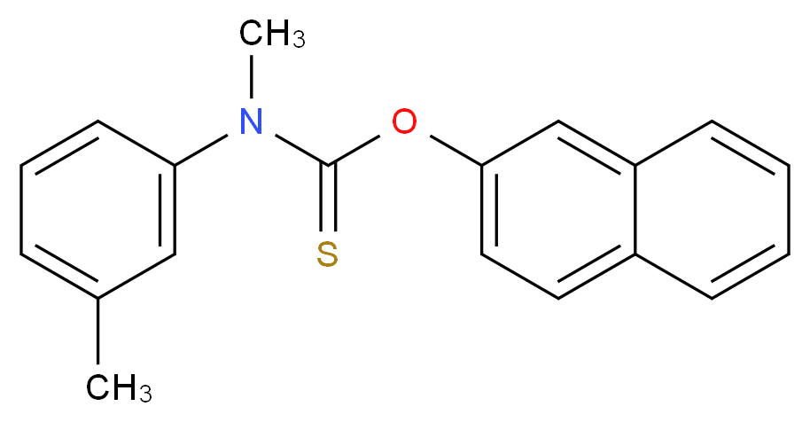 N-methyl-N-(3-methylphenyl)-1-(naphthalen-2-yloxy)methanethioamide_分子结构_CAS_2398-96-1