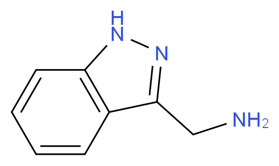 3-(Aminomethyl)-1H-indazole_分子结构_CAS_806640-37-9)