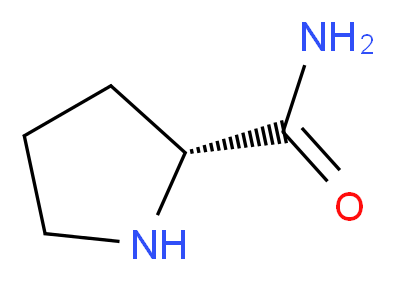 (2R)-pyrrolidine-2-carboxamide_分子结构_CAS_62937-45-5