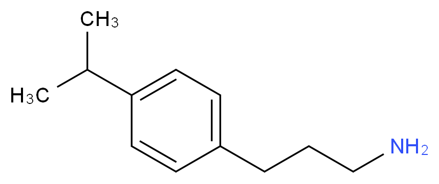 3-(4-isopropylphenyl)propan-1-amine_分子结构_CAS_165736-01-6)