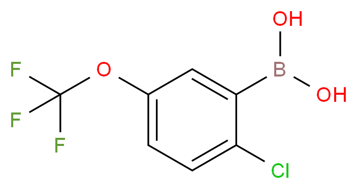 2-Chloro-5-(trifluoromethoxy)phenylboronic acid_分子结构_CAS_1022922-16-2)