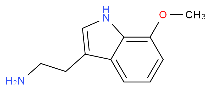 2-(7-methoxy-1H-indol-3-yl)ethan-1-amine_分子结构_CAS_2436-04-6