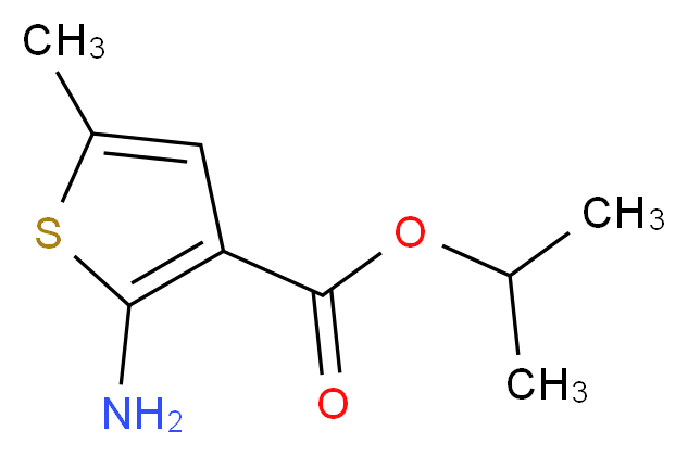 isopropyl 2-amino-5-methyl-3-thiophenecarboxylate_分子结构_CAS_350998-01-5)