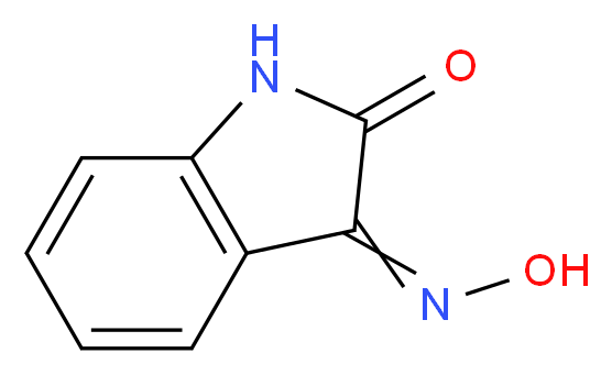 (3Z)-1H-indole-2,3-dione 3-oxime_分子结构_CAS_)