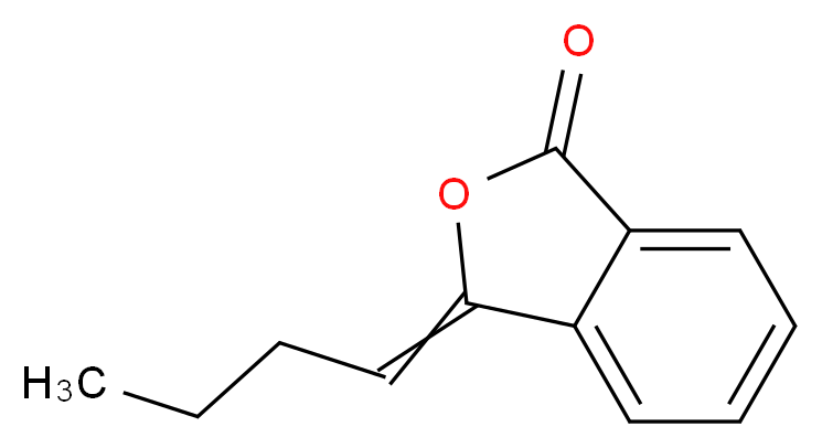 3-butylidene-1,3-dihydro-2-benzofuran-1-one_分子结构_CAS_551-08-6