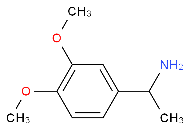 1-(3,4-dimethoxyphenyl)ethan-1-amine_分子结构_CAS_50919-08-9