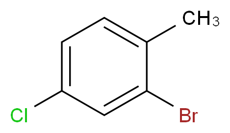 2-Bromo-4-chlorotoluene_分子结构_CAS_27139-97-5)