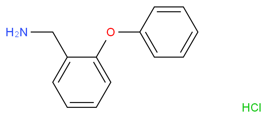 (2-phenoxyphenyl)methanamine hydrochloride_分子结构_CAS_31963-35-6