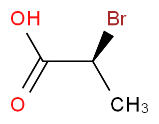 (2S)-2-bromopropanoic acid_分子结构_CAS_32644-15-8