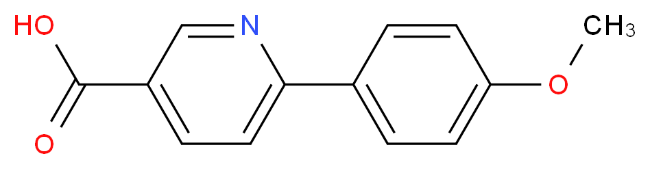 6-(4-methoxyphenyl)pyridine-3-carboxylic acid_分子结构_CAS_223127-23-9