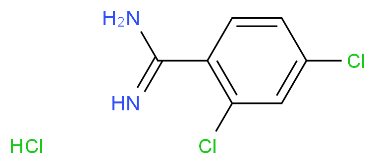 2,4-DICHLORO-BENZAMIDINE HYDROCHLORIDE_分子结构_CAS_154505-50-7)