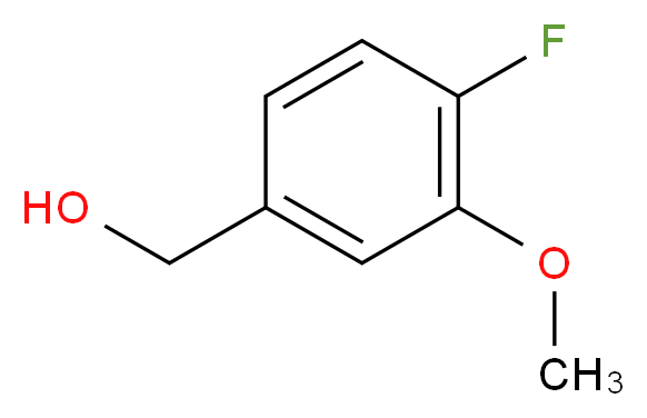 (4-fluoro-3-methoxyphenyl)methanol_分子结构_CAS_)