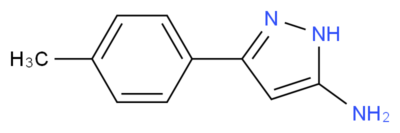 5-氨基-3-(4-甲基苯基)吡唑_分子结构_CAS_78597-54-3)