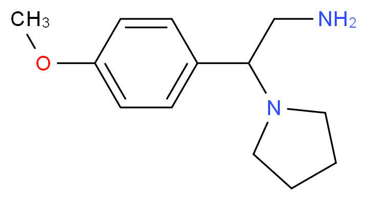 2-(4-methoxyphenyl)-2-pyrrolidinylethylamine_分子结构_CAS_)