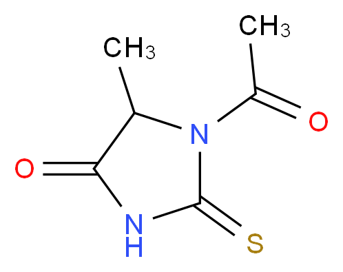 1-acetyl-5-methyl-2-thioxo-4-imidazolidinone_分子结构_CAS_39806-38-7)