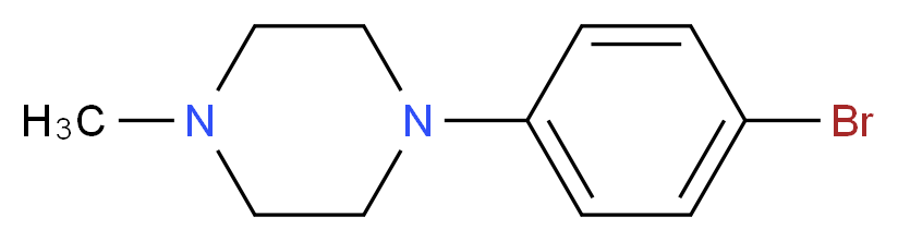 1-(4-Bromophenyl)-4-methyl-piperazine_分子结构_CAS_130307-08-3)