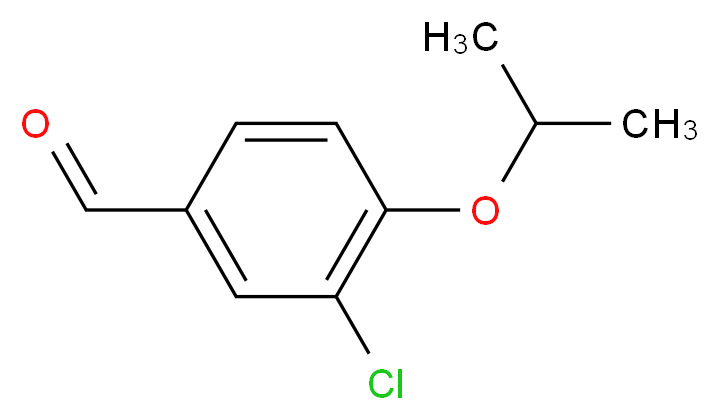 3-chloro-4-(propan-2-yloxy)benzaldehyde_分子结构_CAS_58236-92-3