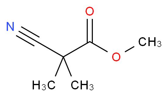 methyl 2-cyano-2,2-dimethylacetate_分子结构_CAS_72291-30-6)