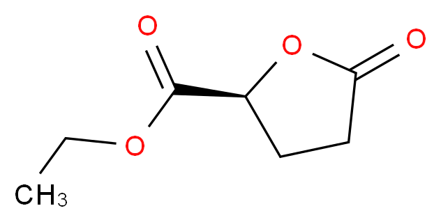 ethyl (2S)-5-oxooxolane-2-carboxylate_分子结构_CAS_55094-96-7