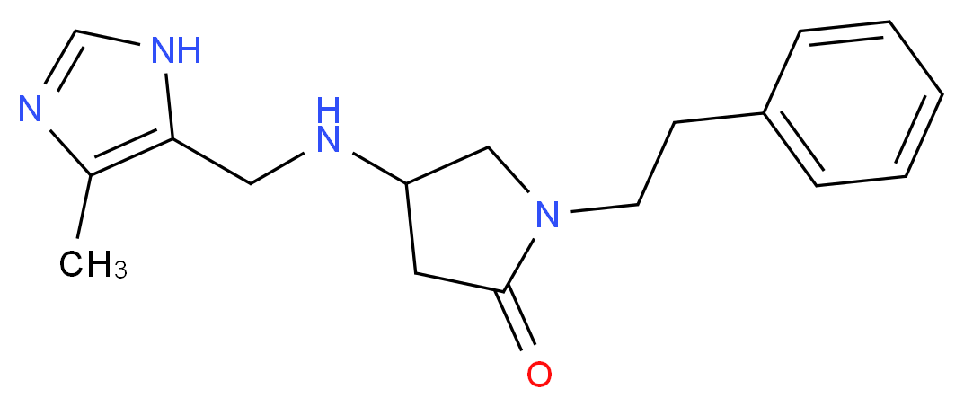 4-{[(4-methyl-1H-imidazol-5-yl)methyl]amino}-1-(2-phenylethyl)-2-pyrrolidinone_分子结构_CAS_)