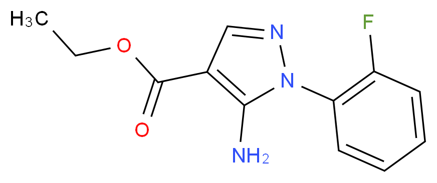 ethyl 5-amino-1-(2-fluorophenyl)-1H-pyrazole-4-carboxylate_分子结构_CAS_)