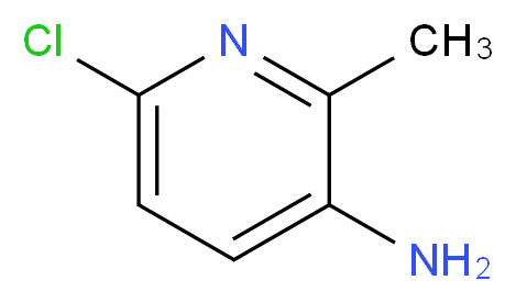 3-Amino-6-chloro-2-picoline_分子结构_CAS_164666-68-6)