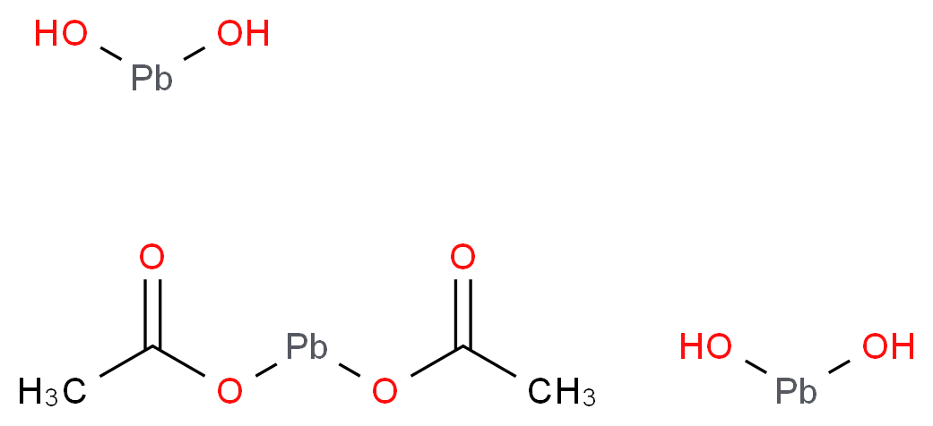 碱式乙酸铅_分子结构_CAS_1335-32-6)