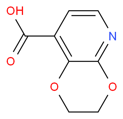 2,3-Dihydro-[1,4]dioxino[2,3-b]pyridine-8-carboxylic acid_分子结构_CAS_1228665-94-8)