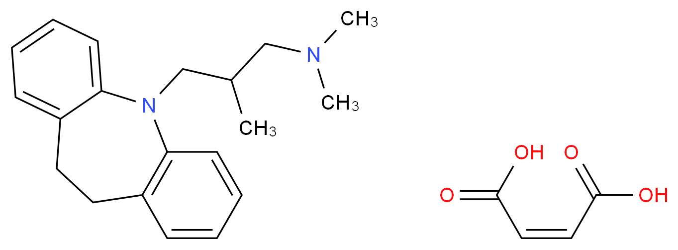 trimipramine maleate_分子结构_CAS_521-78-8)