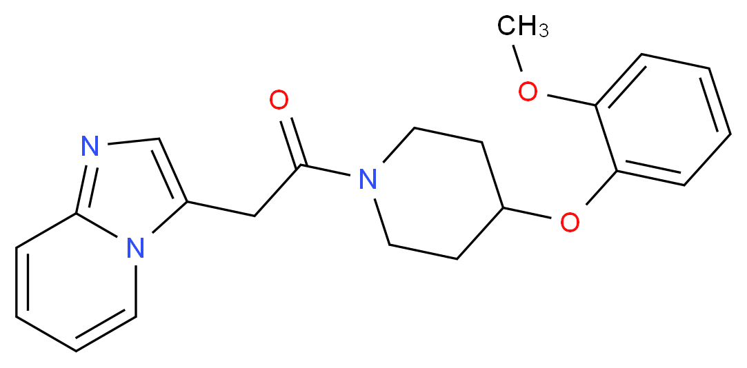 3-{2-[4-(2-methoxyphenoxy)-1-piperidinyl]-2-oxoethyl}imidazo[1,2-a]pyridine_分子结构_CAS_)