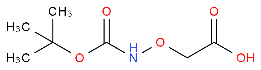 2-({[(tert-butoxy)carbonyl]amino}oxy)acetic acid_分子结构_CAS_42989-85-5