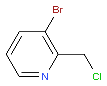 3-bromo-2-(chloromethyl)pyridine_分子结构_CAS_122851-69-8)