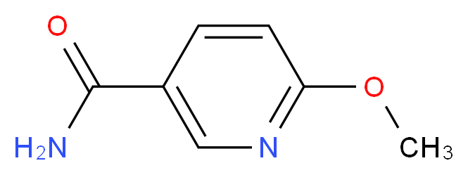 6-methoxypyridine-3-carboxamide_分子结构_CAS_7150-23-4