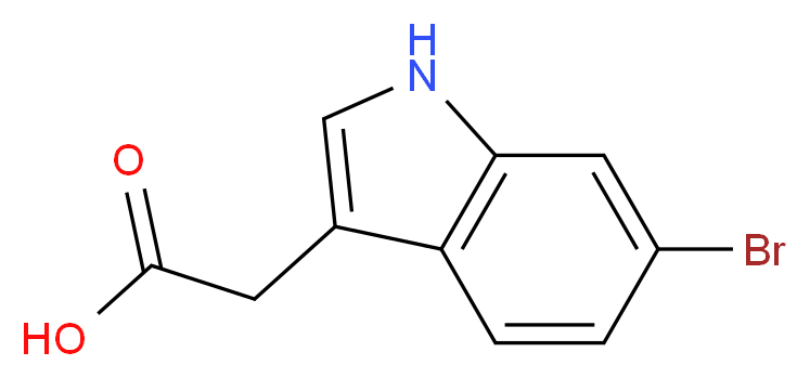 2-(6-bromo-1H-indol-3-yl)acetic acid_分子结构_CAS_152213-66-6