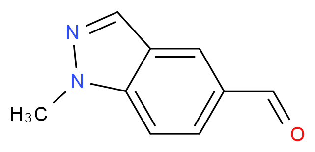 1-Methyl-1H-indazole-5-carboxaldehyde_分子结构_CAS_872607-89-1)