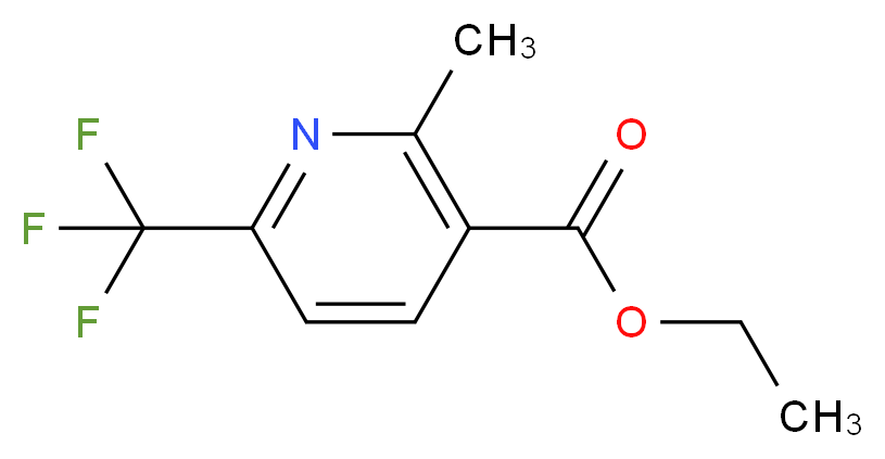 Ethyl 2-methyl-6-(trifluoromethyl)nicotinate_分子结构_CAS_)