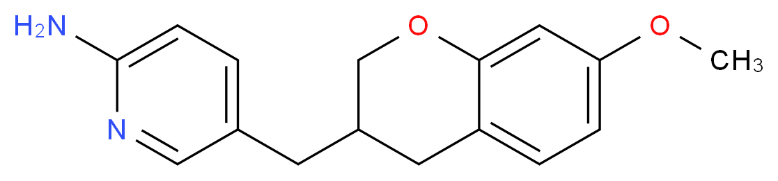 5-[(7-methoxy-3,4-dihydro-2H-chromen-3-yl)methyl]pyridin-2-amine_分子结构_CAS_)