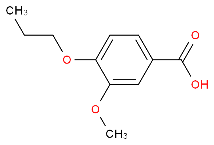 3-methoxy-4-propoxybenzoic acid_分子结构_CAS_3535-32-8