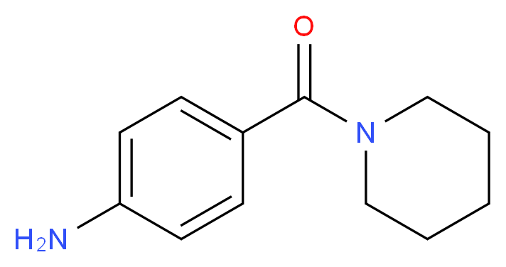 4-(piperidine-1-carbonyl)aniline_分子结构_CAS_42837-37-6