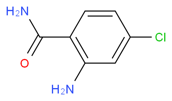 2-amino-4-chlorobenzamide_分子结构_CAS_5900-59-4
